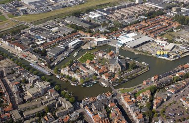 Maassluis vanuit luchtballon