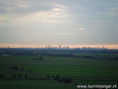 Uitzicht op Den Haag, vanuit luchtballon