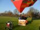 Buiten de Waterpoort is de startplk voor De Luchtreiziger Ballonvaarten. Van Gorinchem is de ballonvaart voortgezet naar Leerdam. In Leerdam is de luchtballon geborgen en opgeruimd, 1na de de champagnedoop plaatsvond. Het uitzicht was schitterend. Een prachtige ballonvaart.