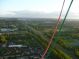 Ballonvaart vanuit Dordrecht, Wantijpark, over de Biesbosch, naar Hank in Brabant. Het weer was heel goed, de luchtballon toch weer mooi droog in kunnen pakken. Uitzicht over Zuid-Holland en Brabant.