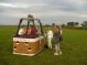 Familie ballonvaart van Cabauw (zuid-Holland) via Oudewater en Linschoten naar Woerden. Prachtige tocht met PH-DLB luchtballon.