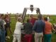 Familie ballonvaart van Cabauw (zuid-Holland) via Oudewater en Linschoten naar Woerden. Prachtige tocht met PH-DLB luchtballon.