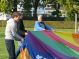 Ballonvaart van Papendrecht over 's Gravendeel en de Hoeksche Waard (Hoekse Waard) via Heinenoord naar Oud Beijerland. We voerden vlak onder Rotterdam. Prachtige ballonvaart