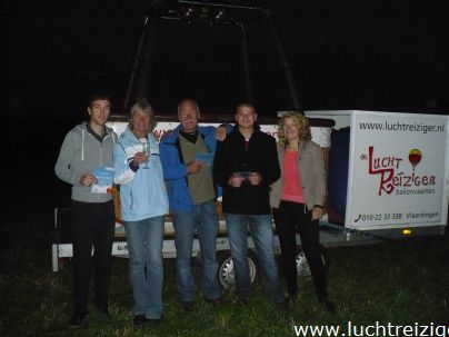 Ballonvaart van Papendrecht over 's Gravendeel en de Hoeksche Waard (Hoekse Waard) via Heinenoord naar Oud Beijerland. We voerden vlak onder Rotterdam. Prachtige ballonvaart